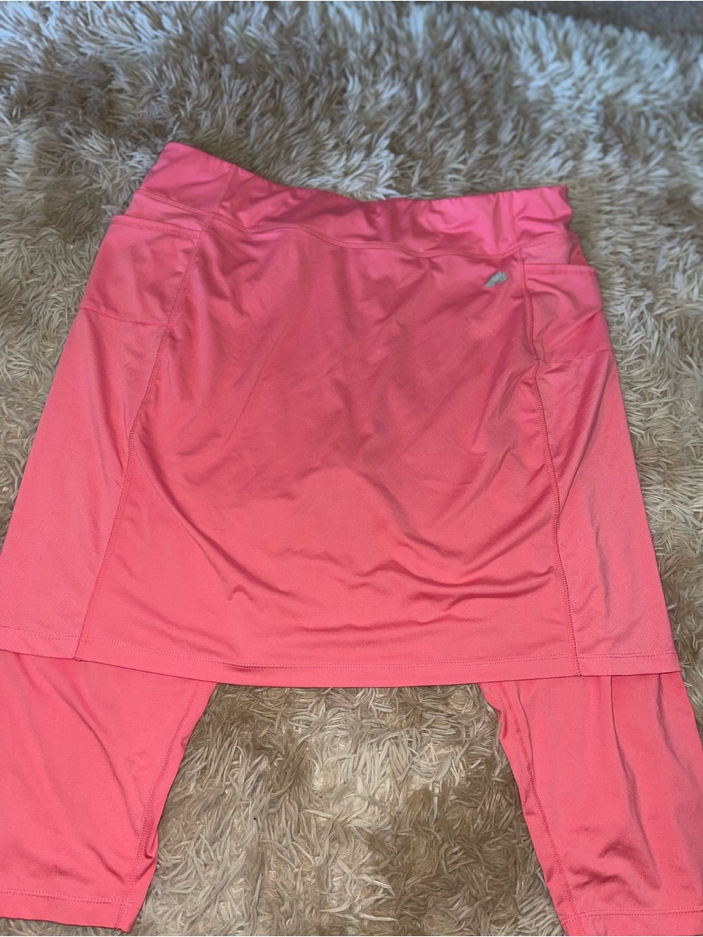 Athletic Pink Skort Set - Women's Active Skirt with Attached Shorts